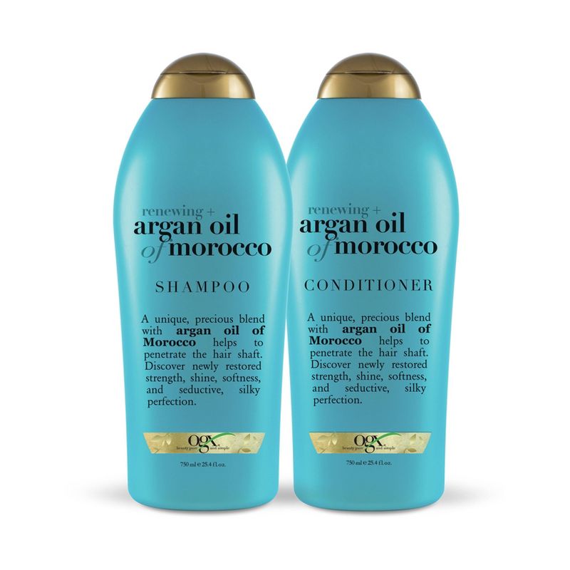 OGX Argan Oil of Morocco Salon Size Shampoo and Conditioner - 2pc/25.4 fl oz