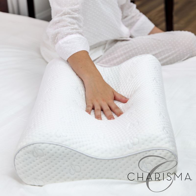 Charisma Luxury Contour Gel-Infused Oversized Memory Foam Pillow