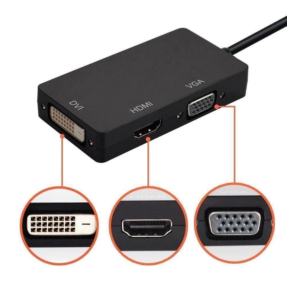 Mini DisplayPort DP to HDMI VGA DVI Converter For  Surface Pro 1 2 3 4