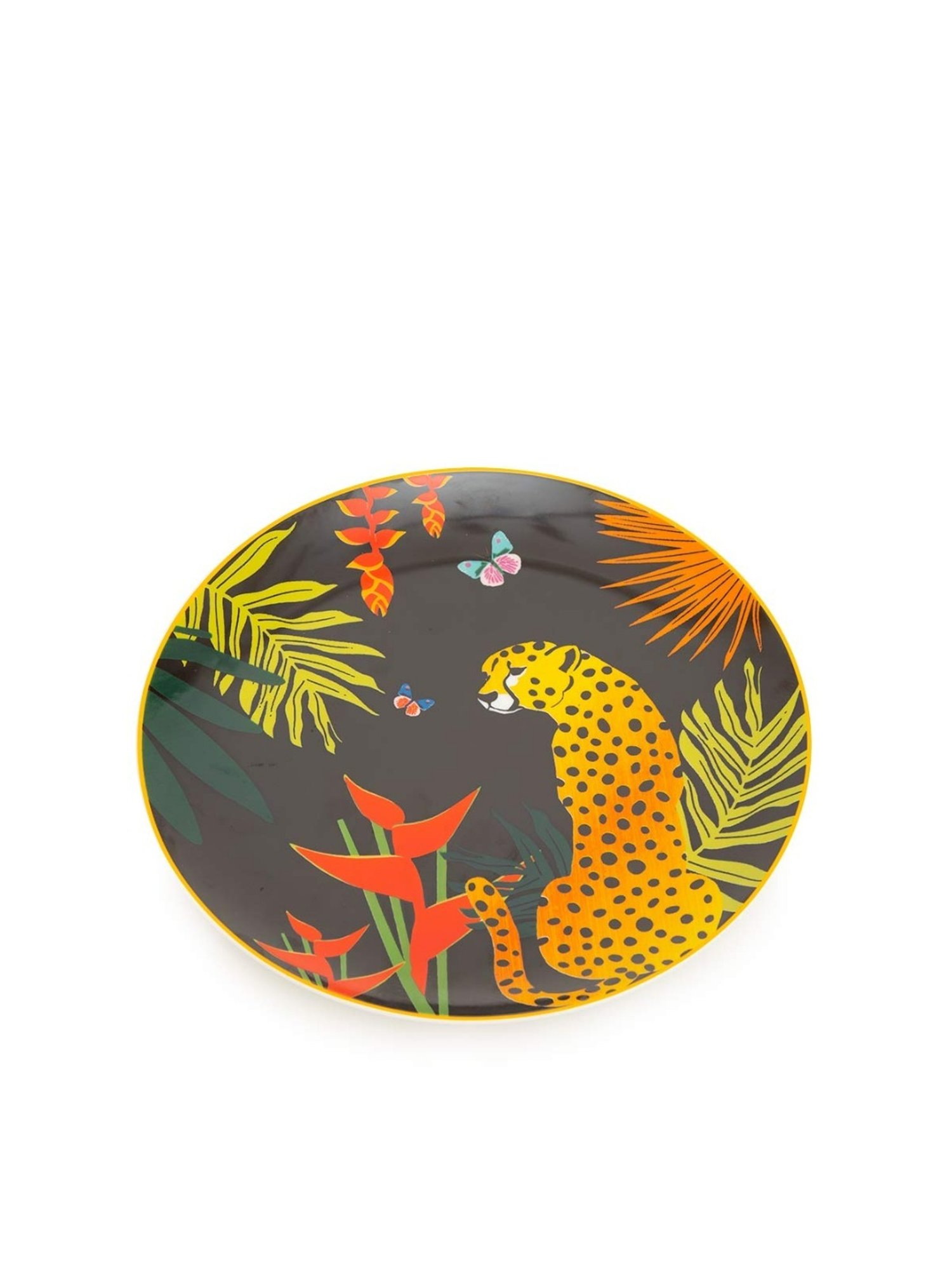 Pure Home and Living Transparent Glass Textured Dinner Plates