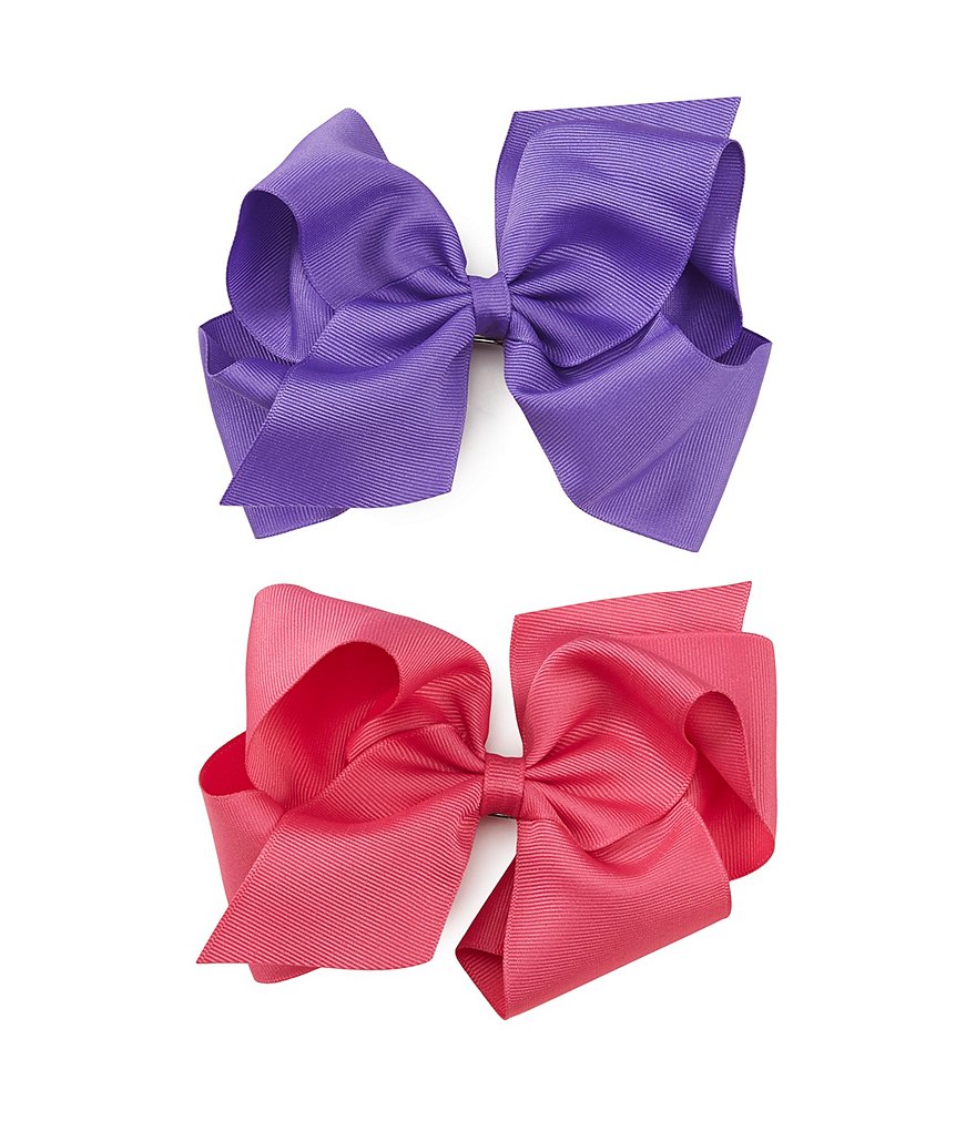 Copper Key Girls Grosgrain King Bows 2-Pack