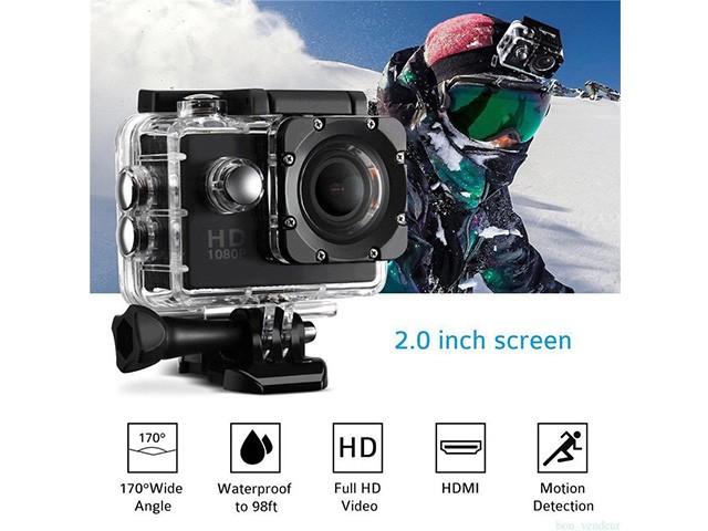 1080P Full HD Action Sports Camera 50M Waterproof 2Inch Mini Helmet Cam Bike Record Sport DV Camera Camcorder