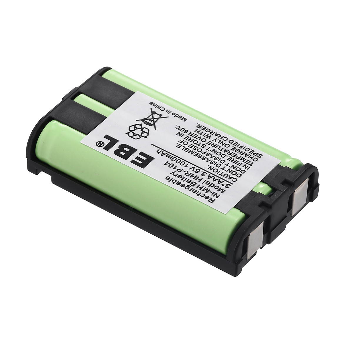 EBL 10 Pack HHR-P104 Batteries 1000mAh 3.6V Cordless Home Phone Replacement Battery for HHR-P104 P104A KX-TG2314 KX-TG2388B