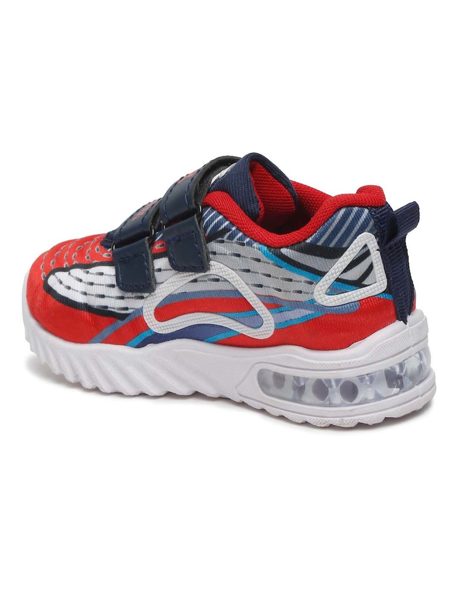 Tiny Bugs Kids Red & White Casual Sneakers