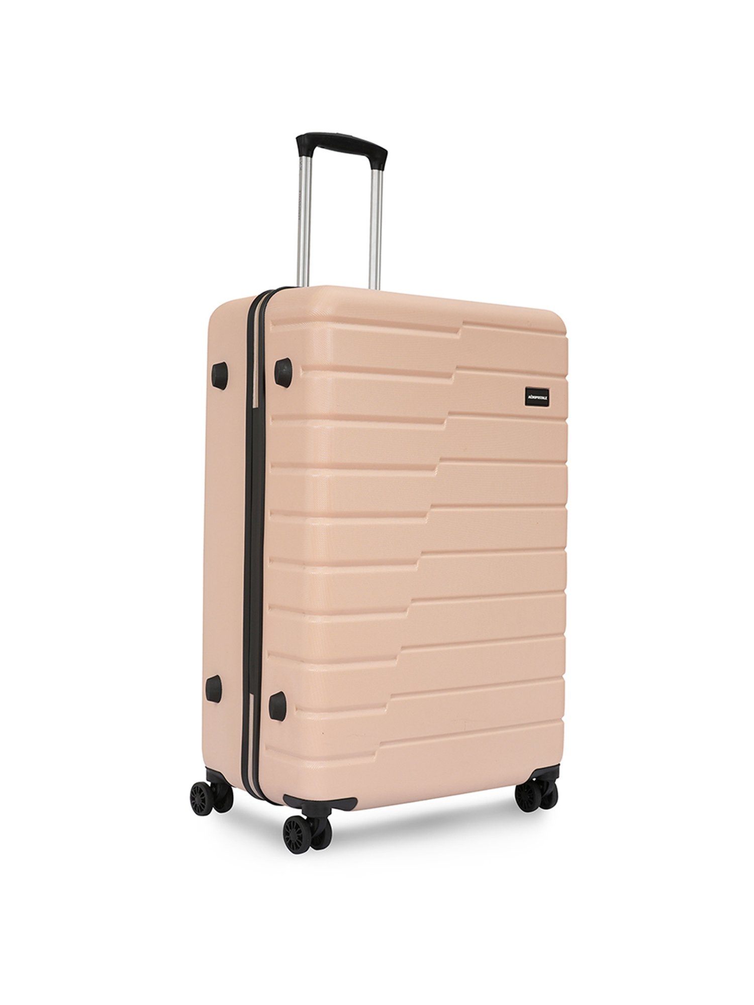 Aeropostale Stout Beige Textured Hard Large Trolley Bag - 30 cm