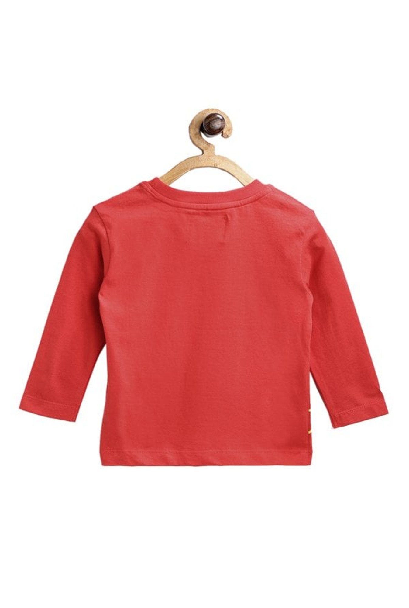 Nauti Nati Kids Orange Printed T-Shirt