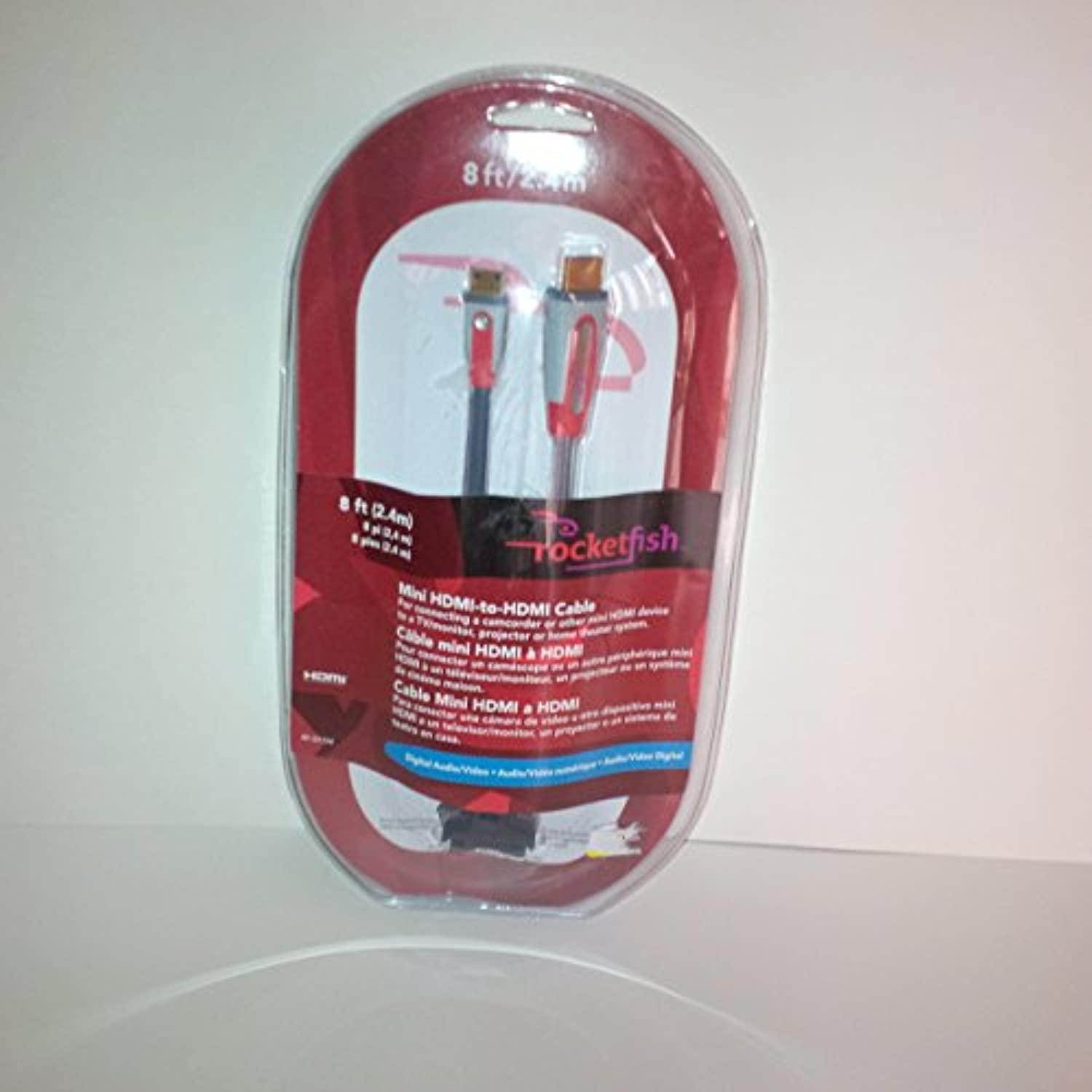 Rocketfish 1080p Mini HDMI to HDMI Cable - 8ft (2.4M)