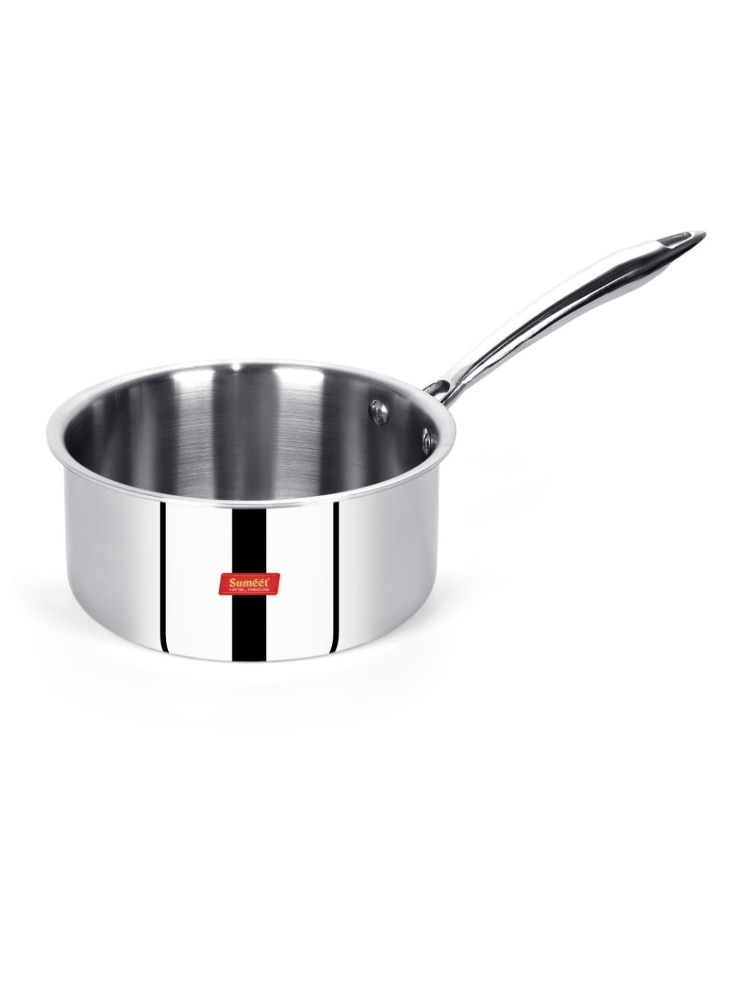 Sumeet Cook Smart TriPly SAS (Steel-Aluminium-Steel - 3 Layers) Sauce Pan  - 2.3 Ltr - 20Cm