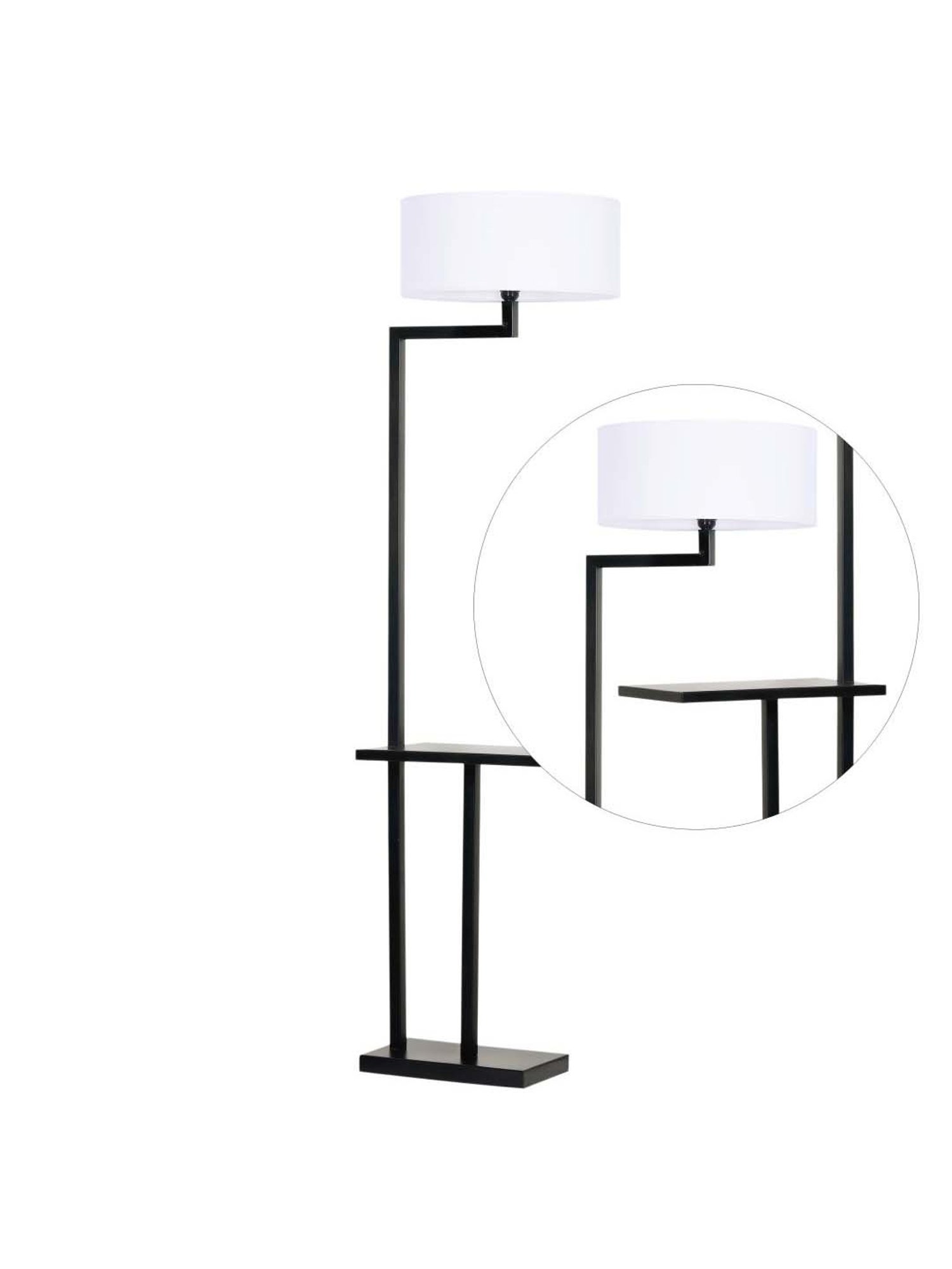 64" x 8.9" x 10.5" Smart Light Full Spectrum Floor Lamp (Includes LED Light Bulb) White - Verilux