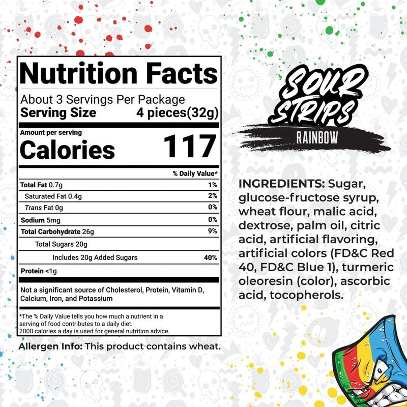 Sour Strips Rainbow - 3.7oz