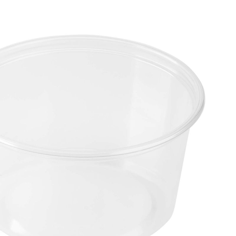 Lollicup Karat 12 Ounce Recyclable Polypropylene Microwave, Dishwasher, and Freezer Safe Round Deli Containers for Hot or Cold Foods (Pack of 500)