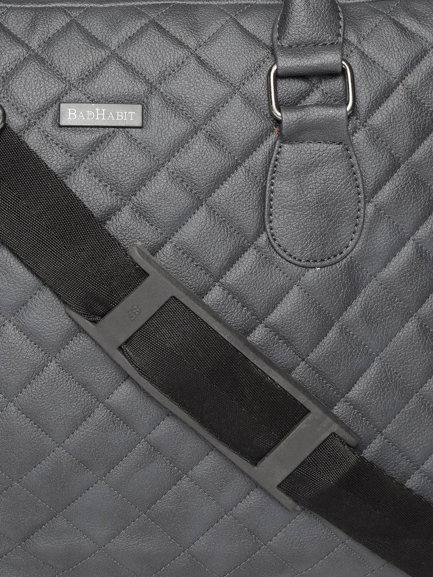 Bad Habit Grey Medium Messenger Bag