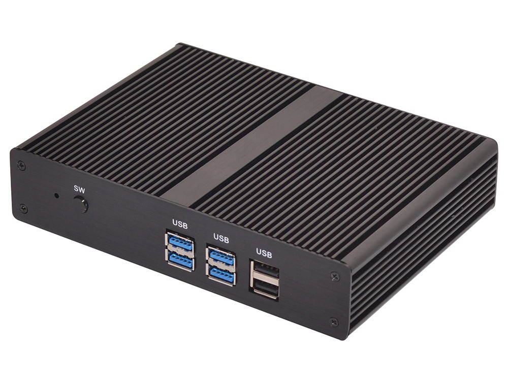 Partaker B6 Fanless Mini PC with Intel Celeron 3215U/3755U/3558U/3205U 4G RAM 128G SSD Windows 10 OEM