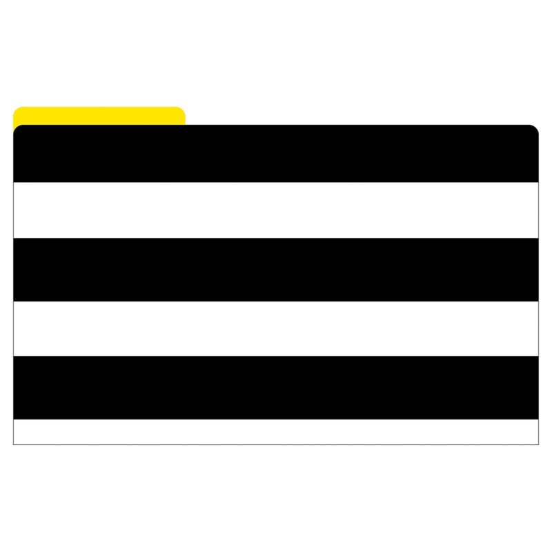 Barker Creek File Folders, 9.5" x 14.8", 9ct - Wide Stripes