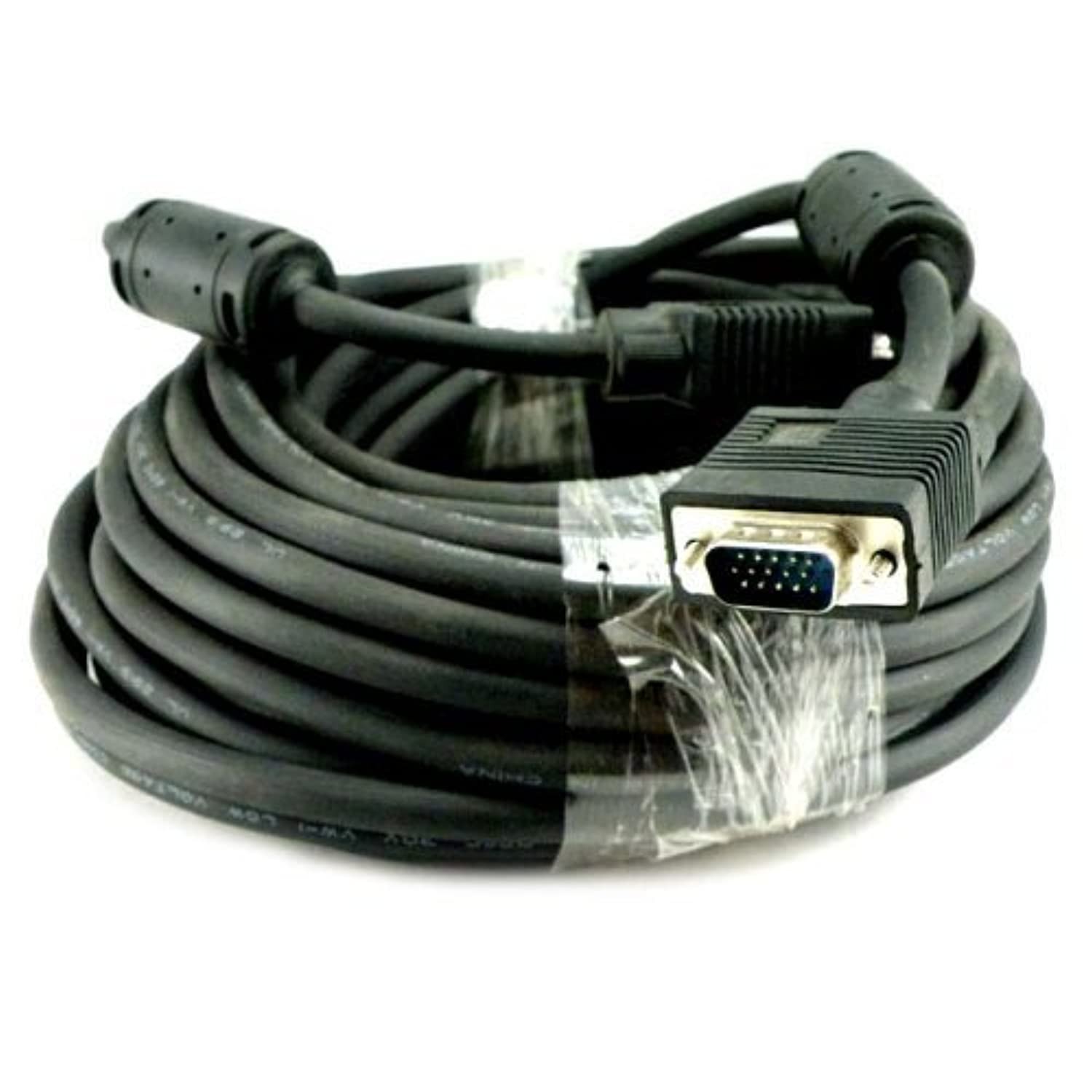 Importer520 100 FT SVGA HD15 SUPER VGA Male to Male M/M MONITOR/LCD/PROJECTOR CABLE