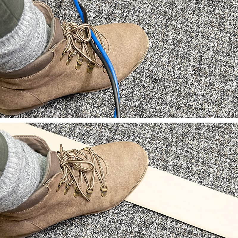 10 Ft Cord Cover Rubber Low Profile Cable Protector Tan 43002