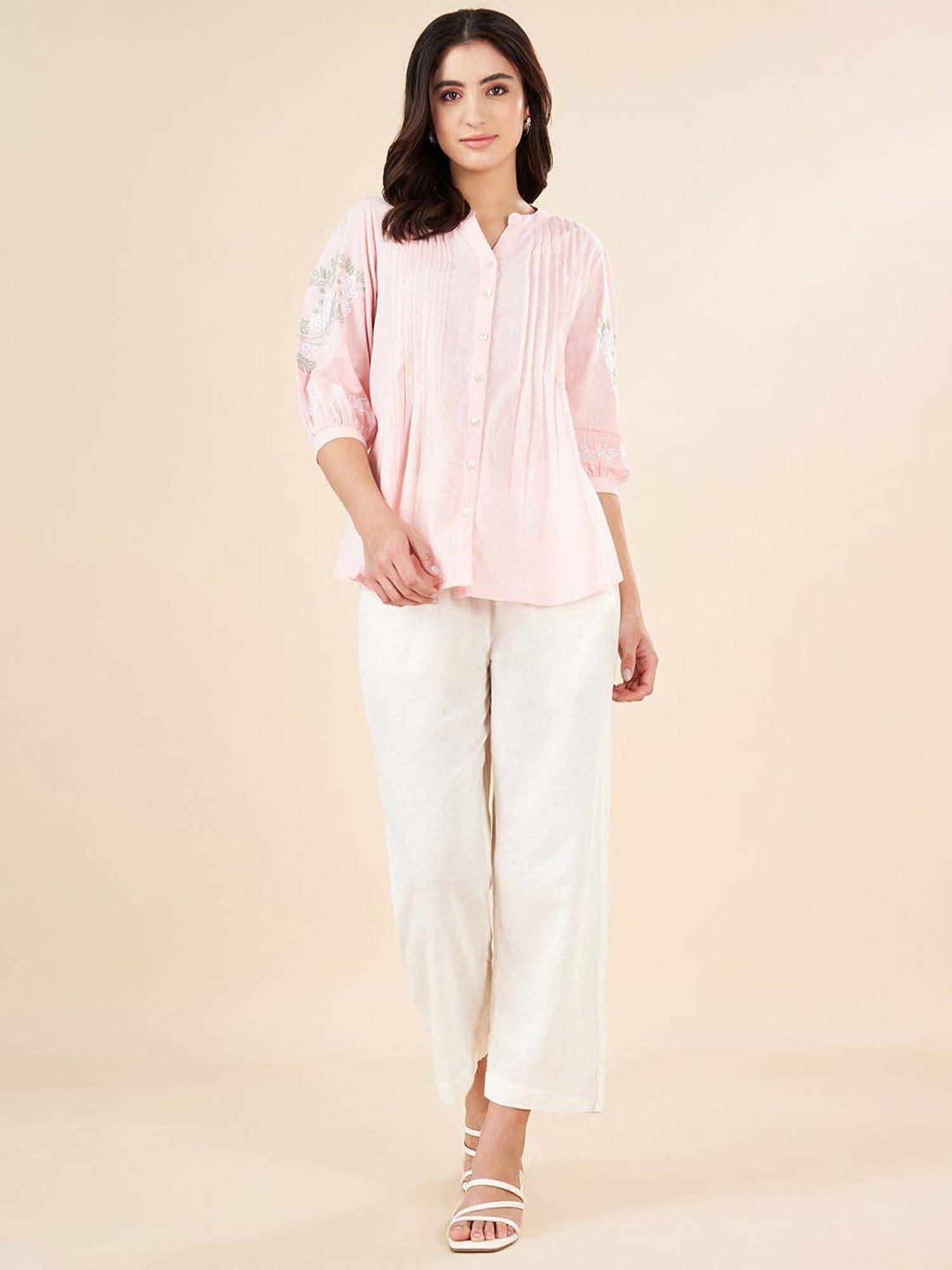 Akkriti by Pantaloons Pink Printed Tunic