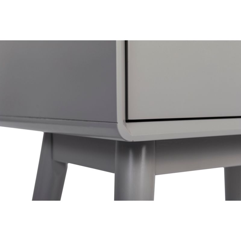 Rory Two Drawer Side Table Gray - Adore Decor