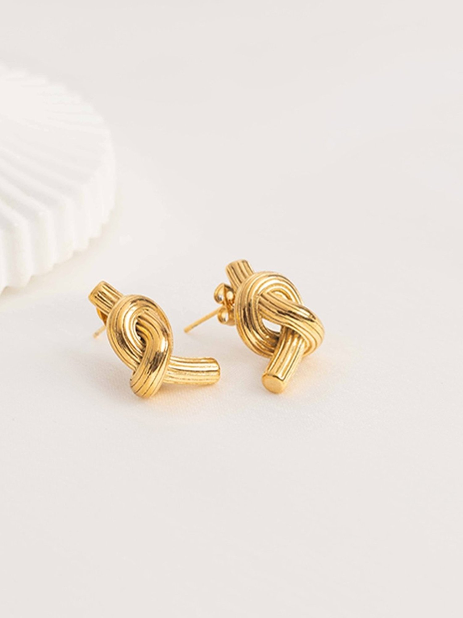 Perfectly Average Bold Knotted Studs for Women & Girls
