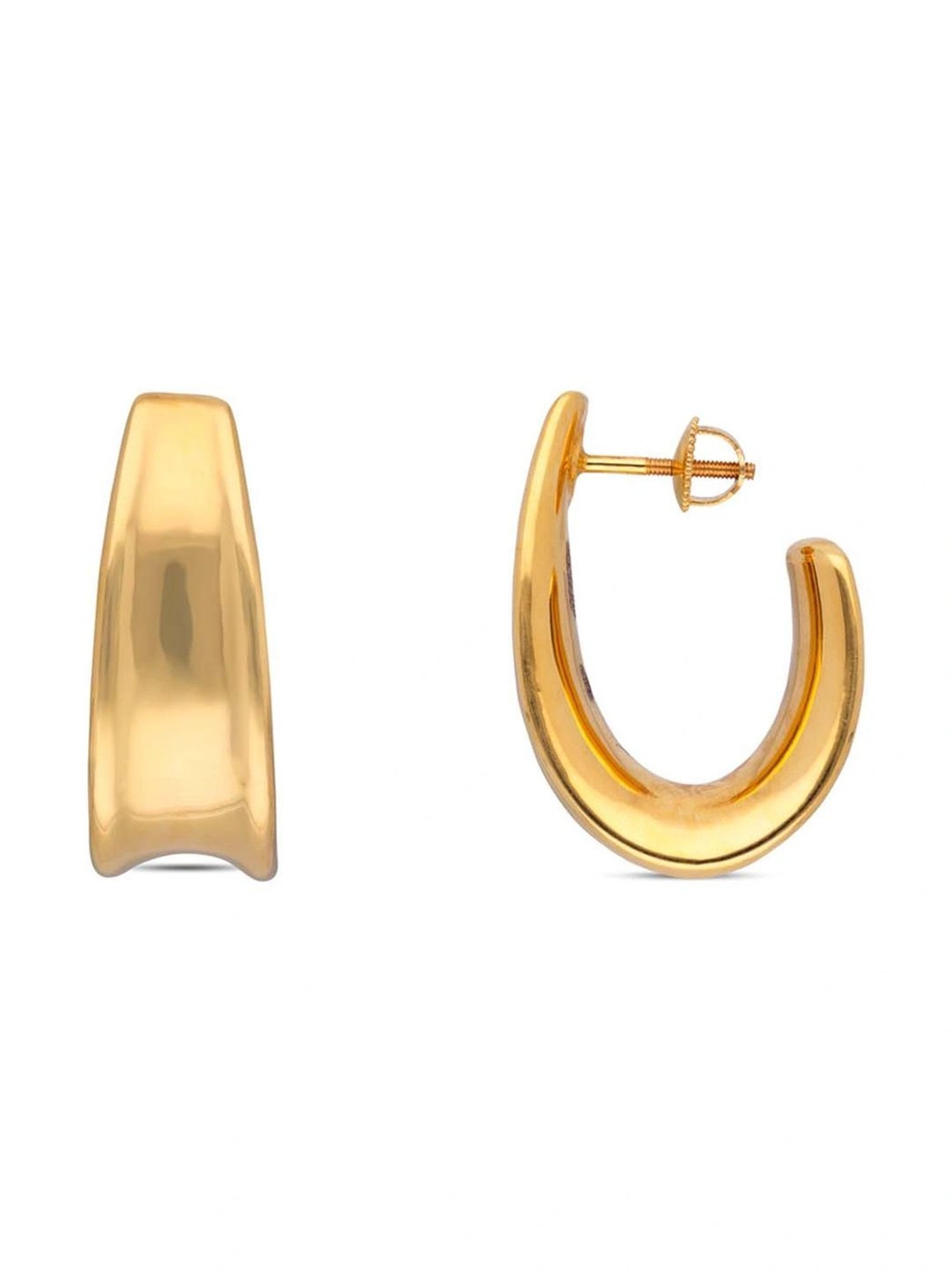 CKC Elegant Gold Plain Hoop: A Touch of Fancy