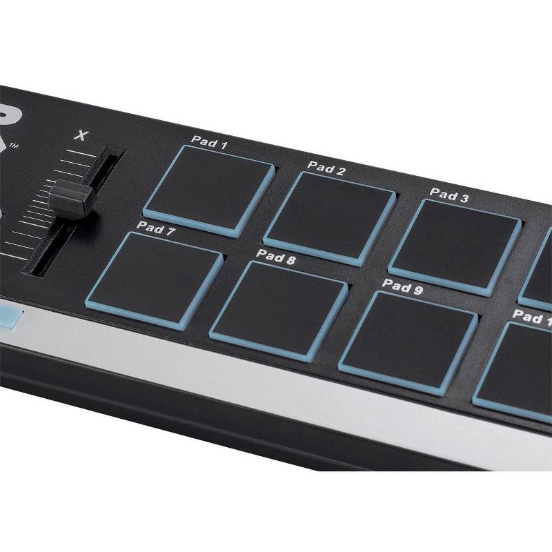 Monoprice SRP12 Compact USB Pad Controller with 12x Velocity Sensitive RGB Pads and 2x Assignable Buttons, 6x MMC Buttons - Stage Right Series