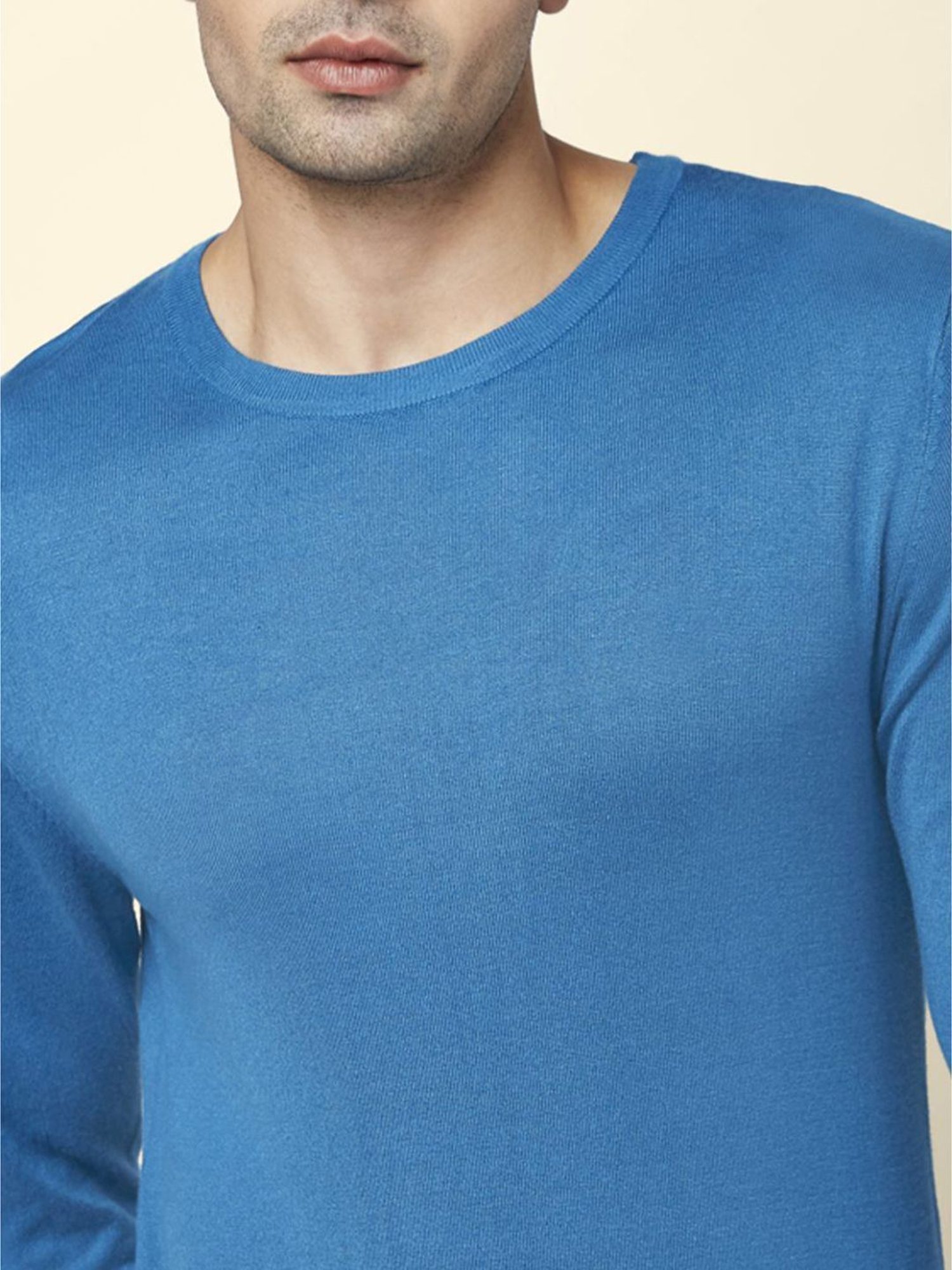 Byford By Pantaloons Blue Regular Fit Sweaters