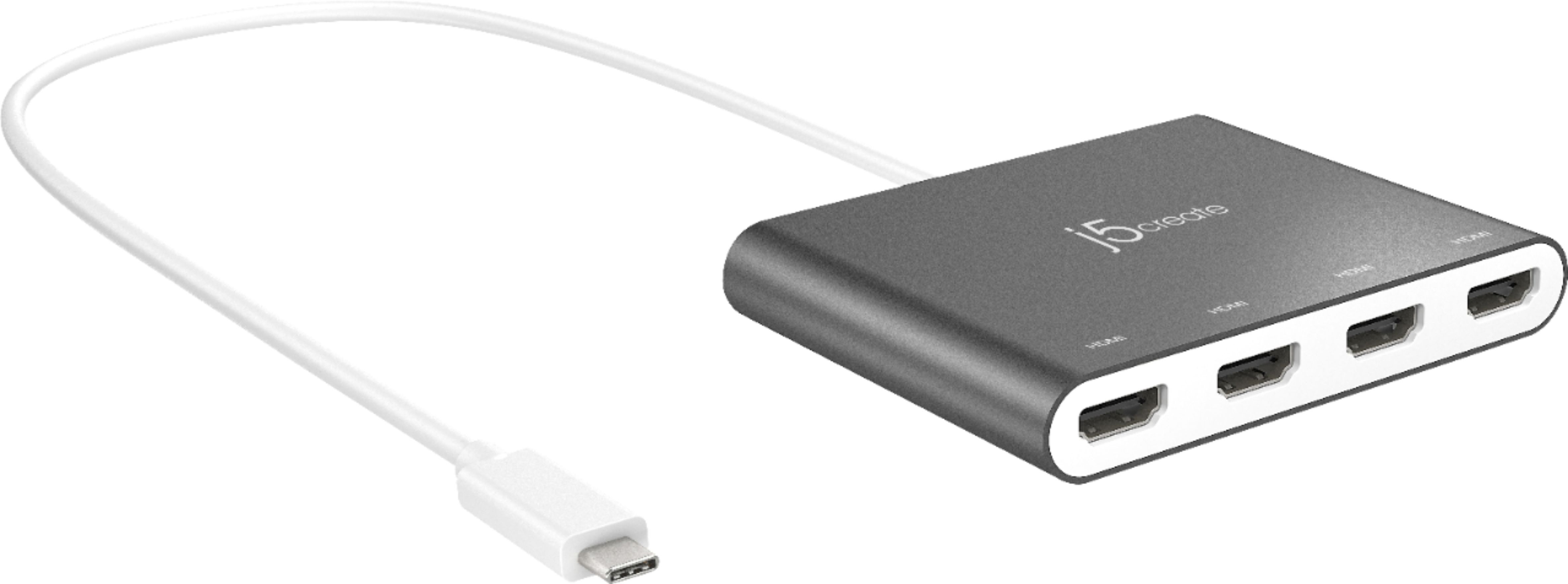 j5create USB-C&trade; to 4-Port HDMI&trade; Multi-Monitor Adapter
