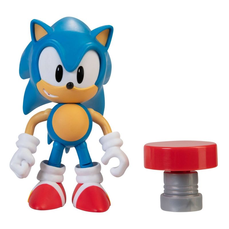 Sonic the Hedgehog 4" Figure Classic Sonic with Spring Wave 4