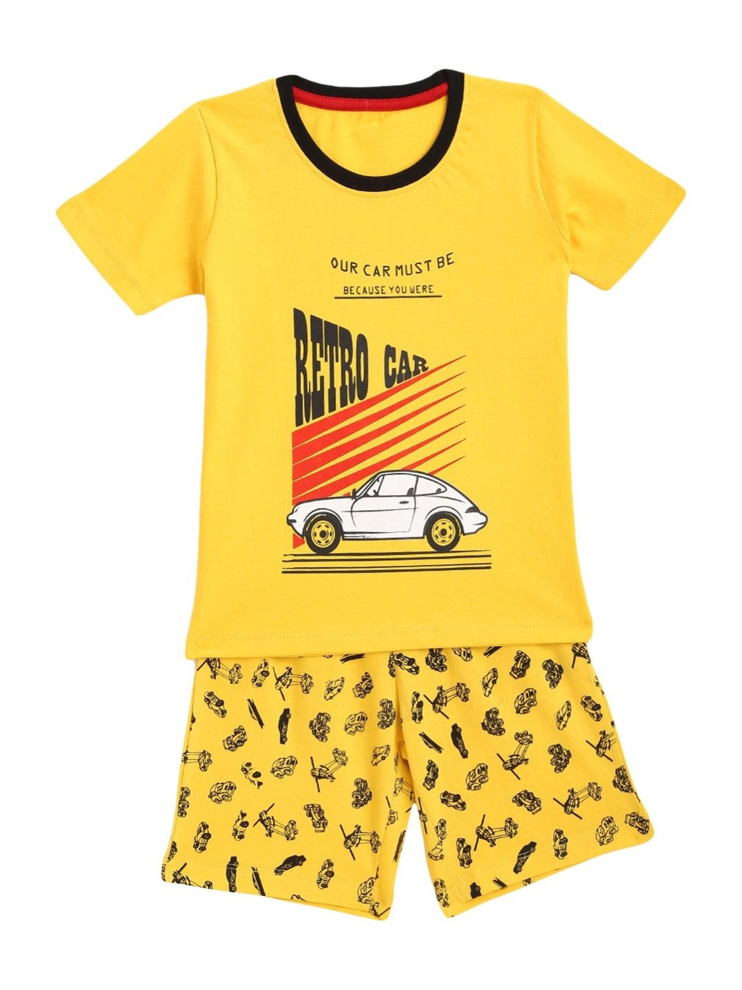 GJ baby Green & White Cotton Camouflage Full Sleeves T-Shirt Set