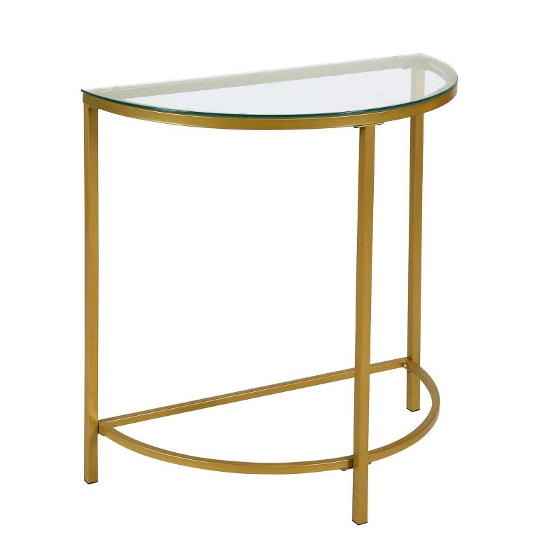 Oaklynn Half Round Console Gold - Carolina Chair & Table