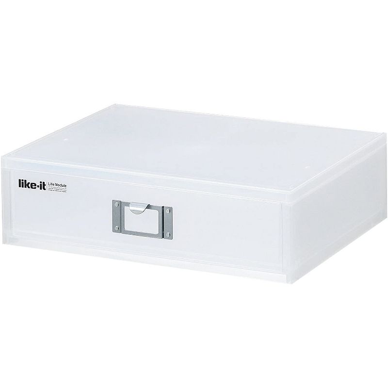 Like-It Universal Organizer Storage Tray Set for Home or Office, Clear (4 Pack)