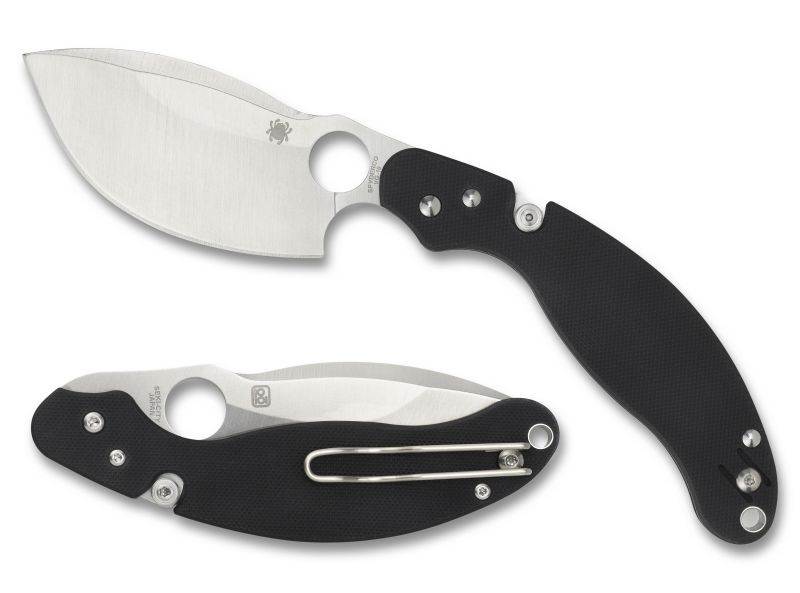 Spyderco Parata Folder 3.46 in Plain Black G-10 Handle