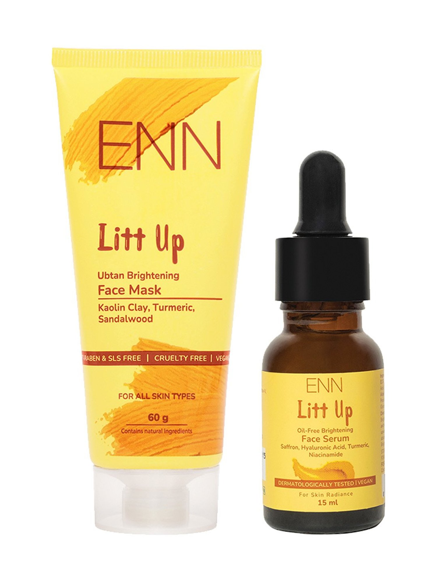 ENN Litt Up Ubtan Brightening Face Mask & Face Serum