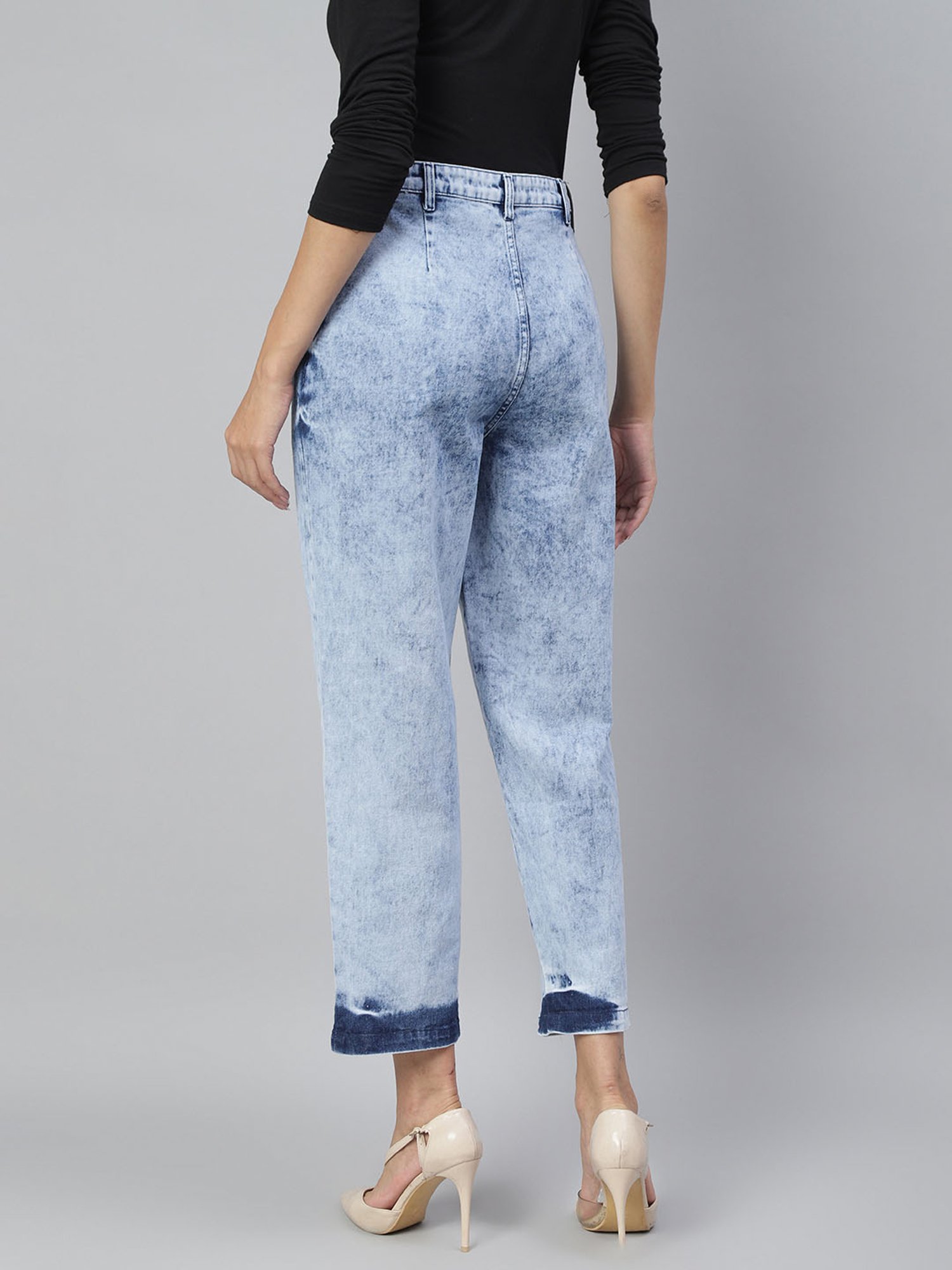 Tales & Stories Blue Regular Fit Jeans