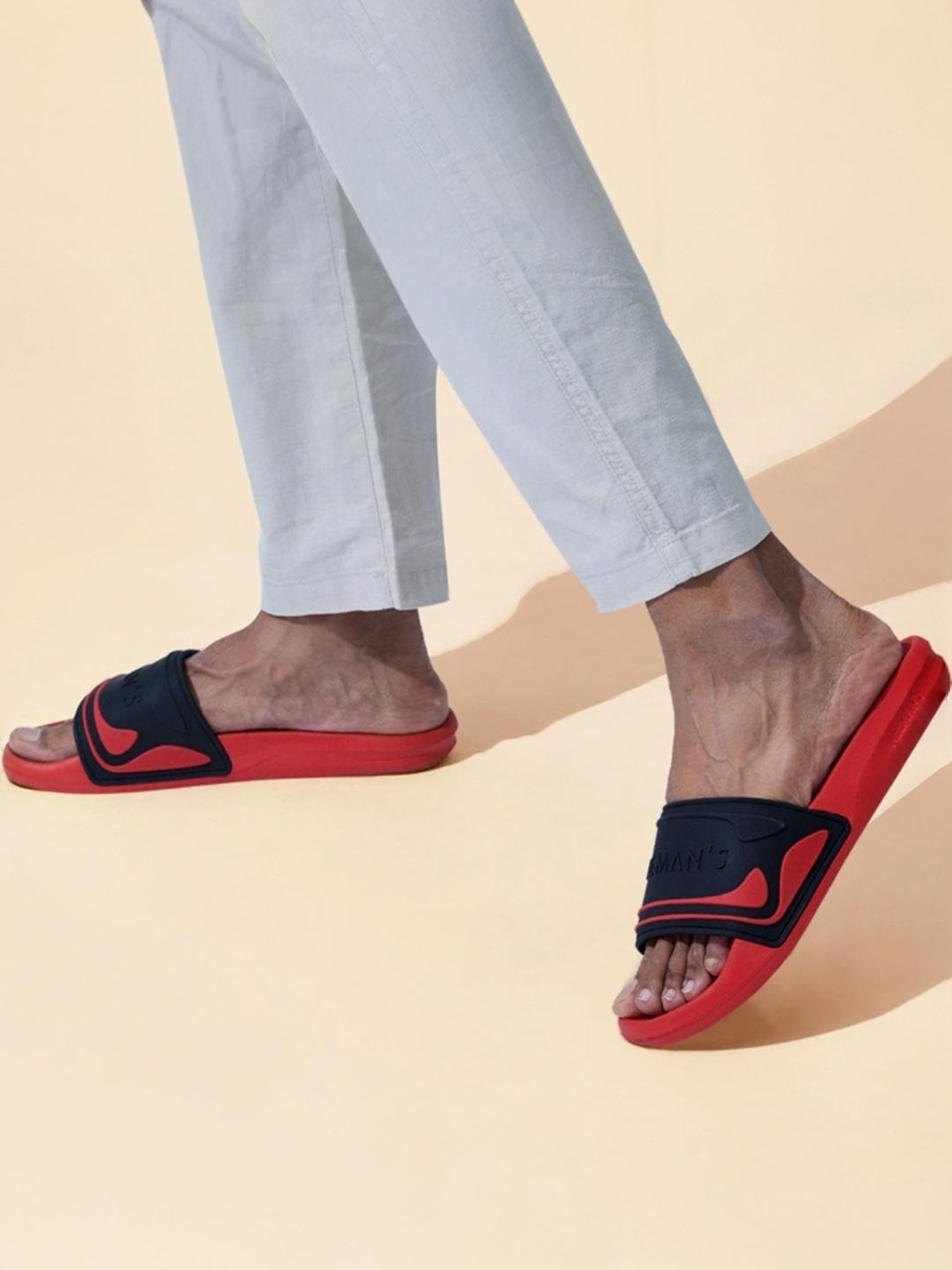 Neemans Men's Travel Black Slides