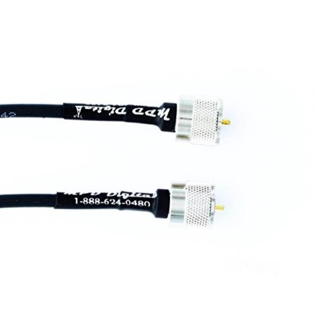 US Made PL259 UHF Male Jumper - Andrew Commscope CNT-240 Coaxial Cable | Ham or CB Radio Antenna Coax UHF VHF HF Antenna RF Transmission Line PL-259 Connector LMR240 (5-feet)