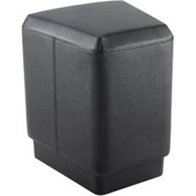 Lorell LLR86940 16.5 x 15.8 x 20.5 in. Contemporary Rectangular Foot Stool, Black