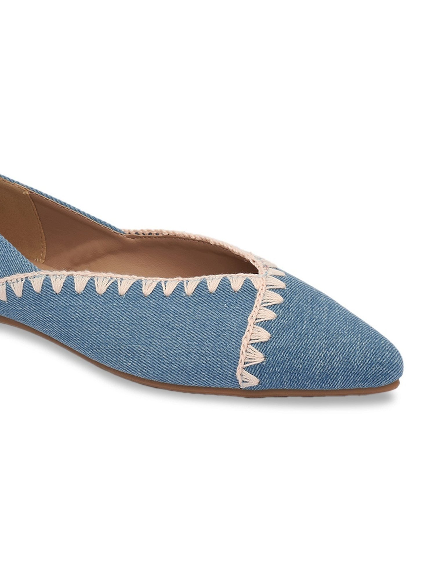 Forever Glam by Pantaloons Women's Blue Flat Ballets