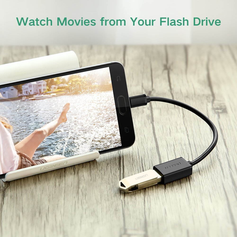 UGREEN Micro USB to USB, Micro USB 2.0 OTG Cable 2 Pack On The Go Adapter Micro USB Male to USB Female for Samsung S7 S6 Edge S4 S3, LG G4, Dji Spark Mavic Remote Controller, Android Tablets