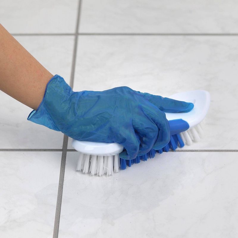 Deluxe Aluminum Handle Toilet Brush with Fully Removable Liner White - Bath Bliss