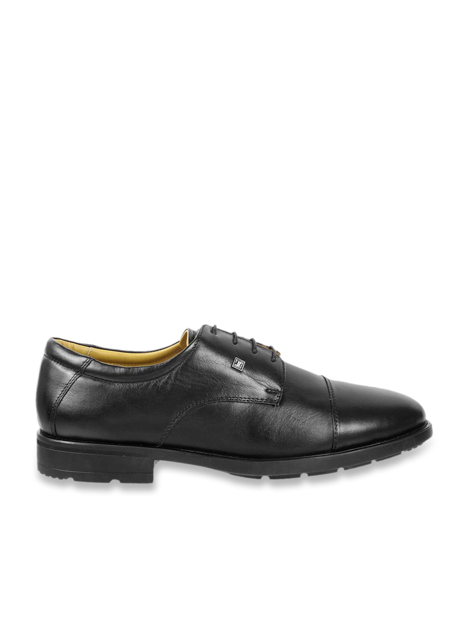 J. Fontini by Mochi Men's Black Derby Shoes