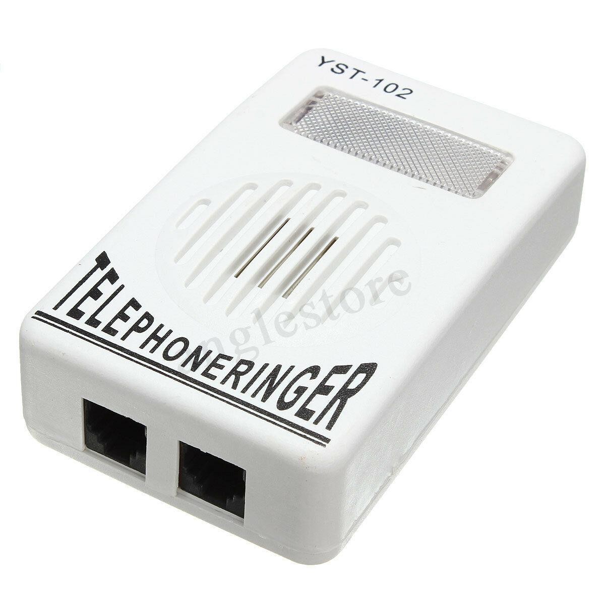 Telephone Bell Ringer Up To 95dB With Strobe Light Flasher Extra-Loud