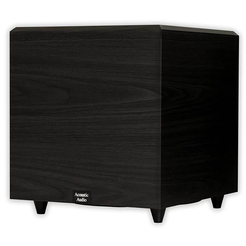 Audio PSW-12 500 Watt 12-Inch Down Firing Powered Subwoofer (Black)