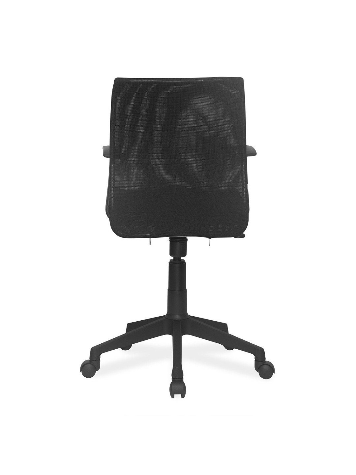 Nilkamal Thames Black Fabric Low Back Office Chair with Height Adjustable & Swivel