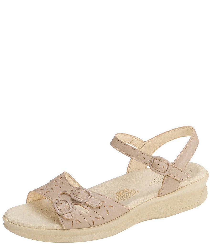 SAS Duo Leather Wedge Sandals
