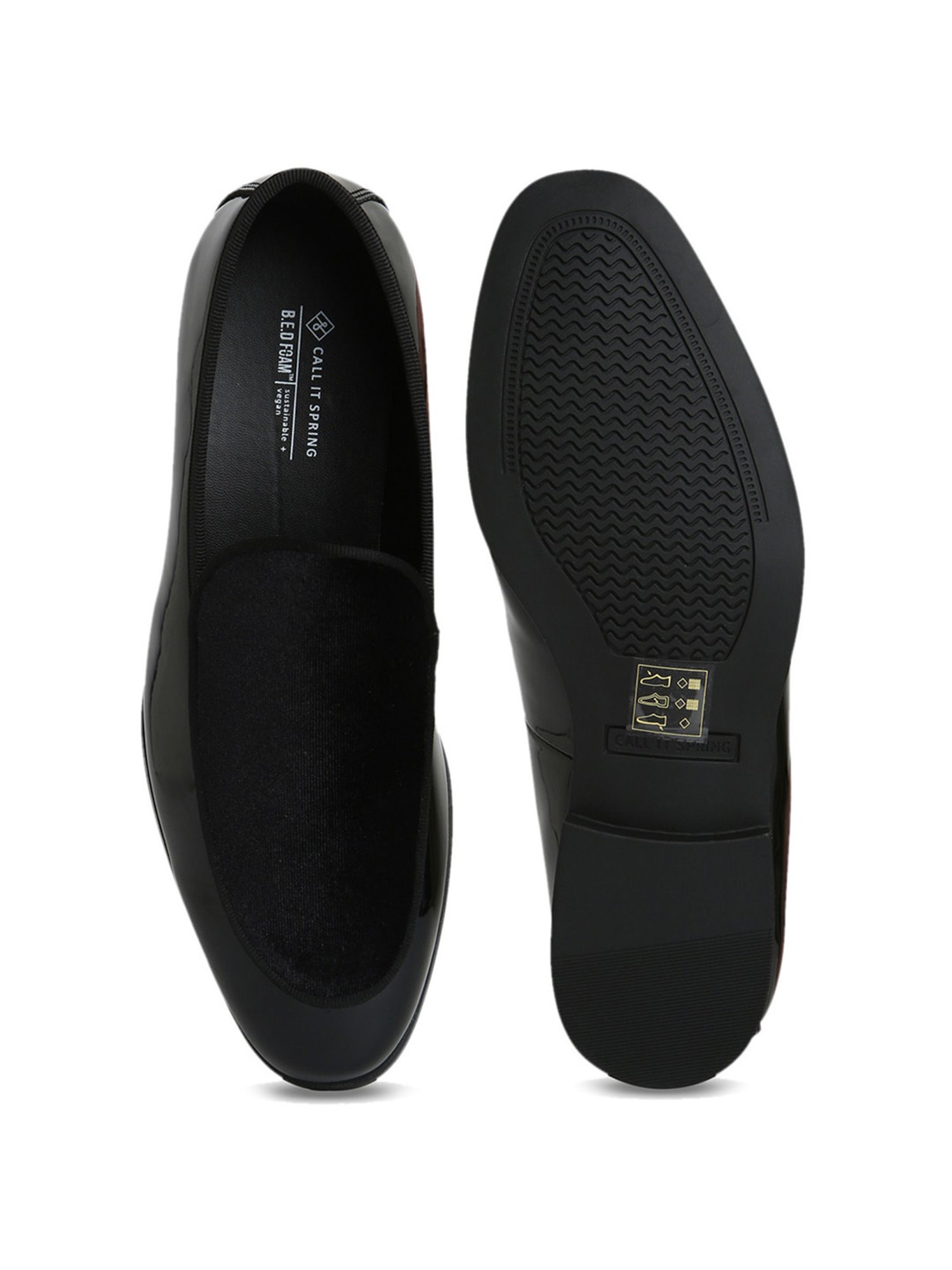 Call It Spring Men's Black Formal Loafers