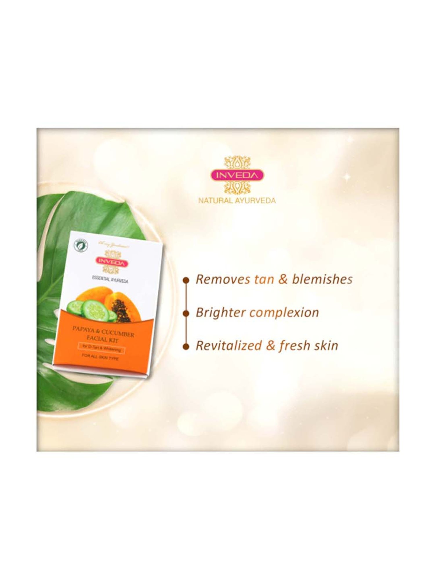 INVEDA Papaya and Cucumber Facial Kit