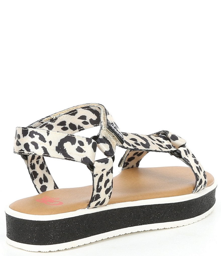 GB Girls Lulluu-Girl Leopard Print Flatform Sport Sandals (Toddler)
