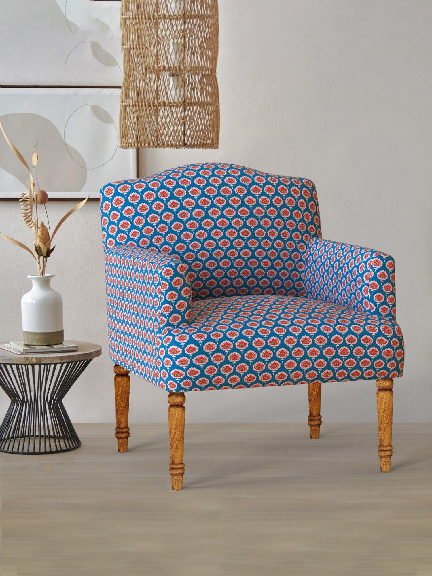 Durian Melania Cigar Brown Fabric Rocker Chairs