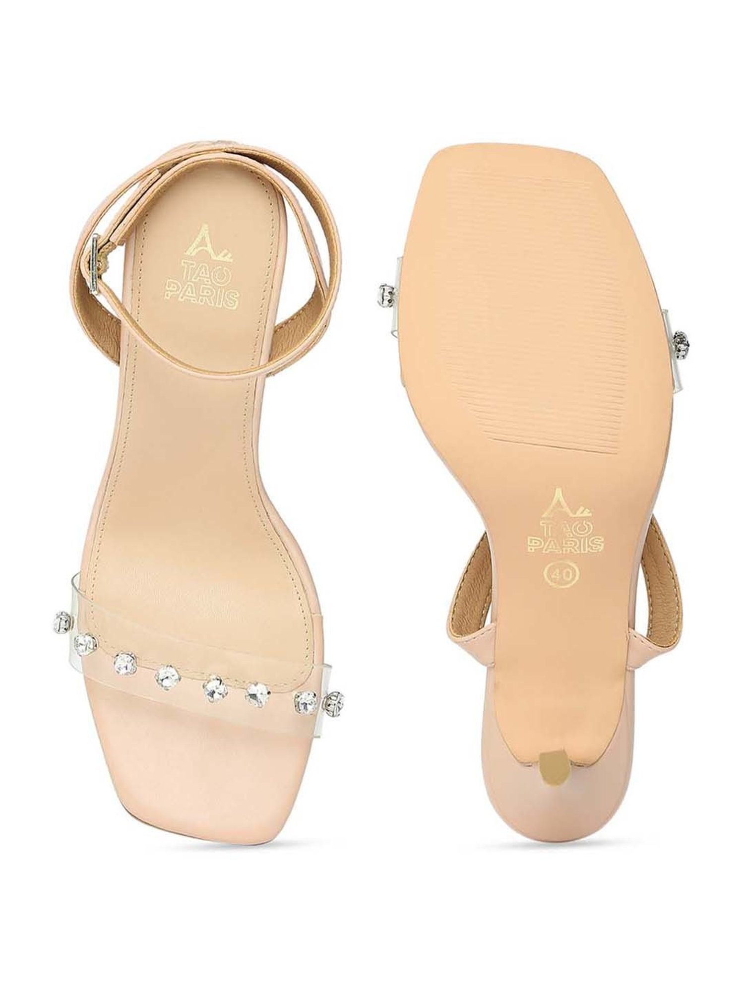 Tao Paris Women's May Transparent Ankle strap Stilettos